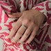 Ασημένιο σειρέ δαχτυλίδι 925 με Swarovski ζιργκόν